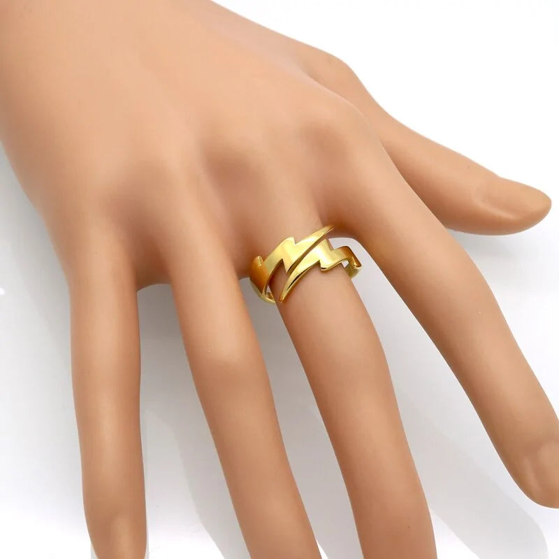 Tiny Lightning Ring: Modern Vintage Jewelry for Women